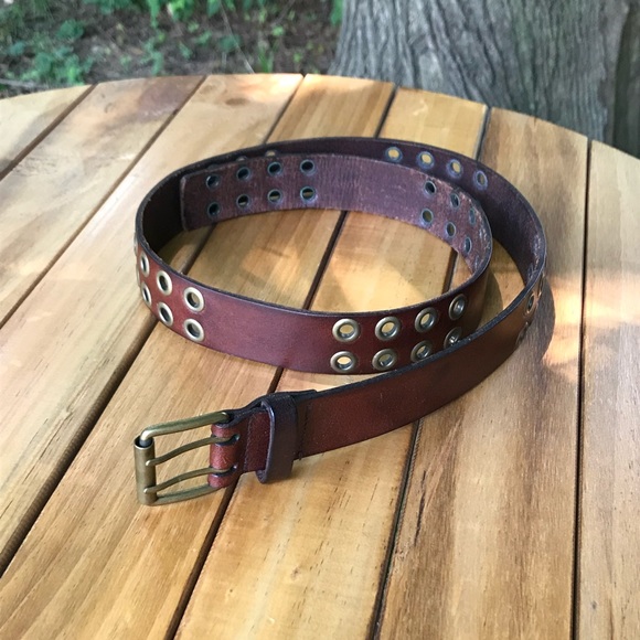 American Eagle Outfitters Accessories - AEO brown leather eyelet belt